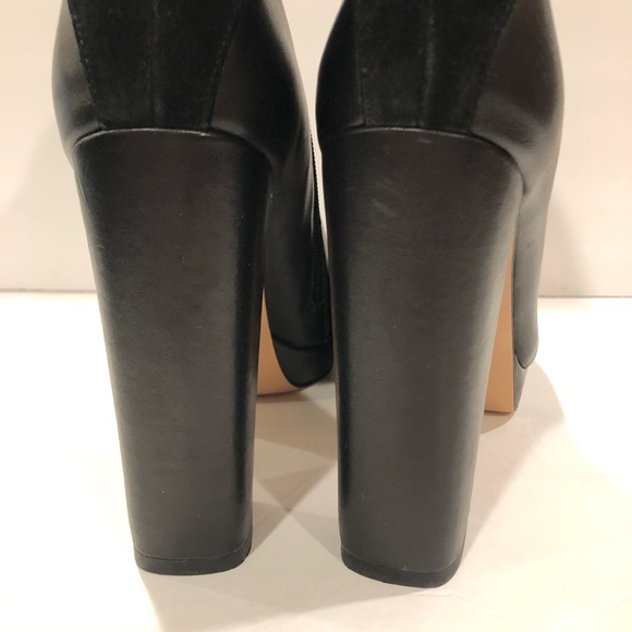 BCBGmaxazria Tabitha boots heels leather black 9 - Picture 13 of 13
